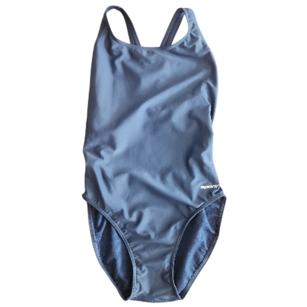 Sporti Navy Cross-back ‎ One-Piece Swimsuit Sz 38